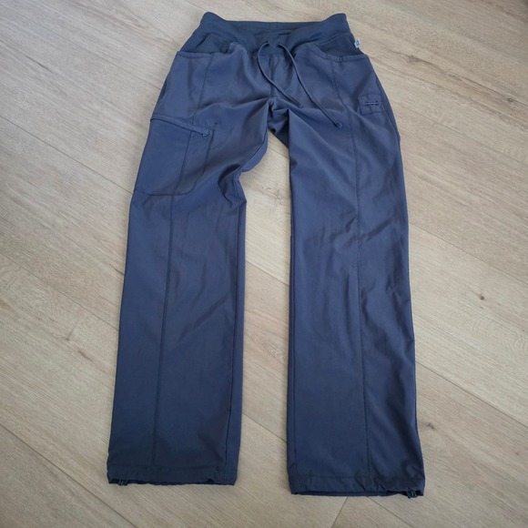 Cherokee Infinity Scrub Pants Womens S Gray Drawstring Waist Work Utility 1123A - Picture 1 of 7